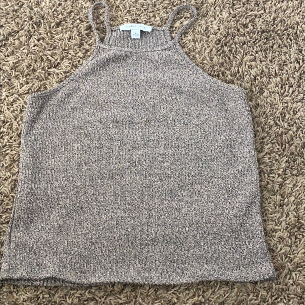 Purple snow halter top